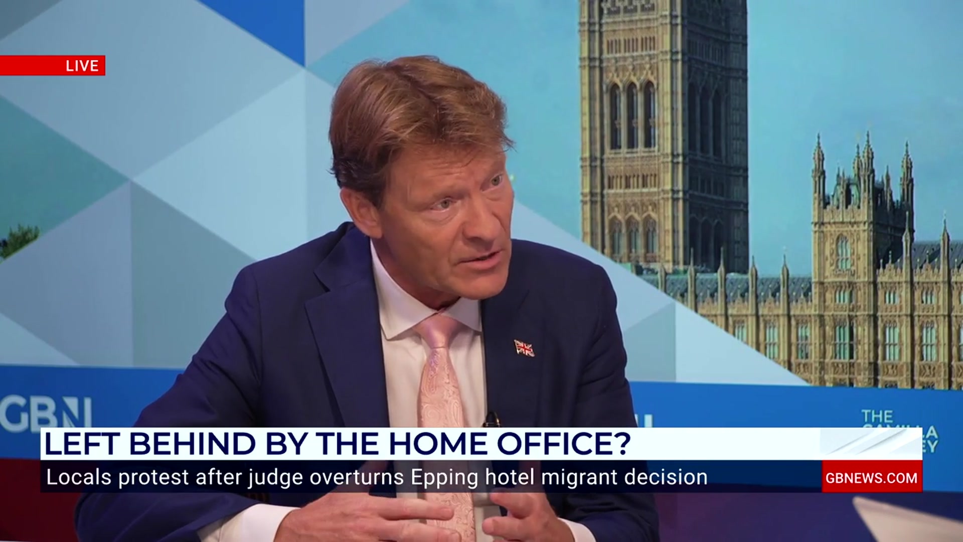 'Video thumbnail for WATCH: Richard Tice details Reform UK's latest legal move against migrant hotels'