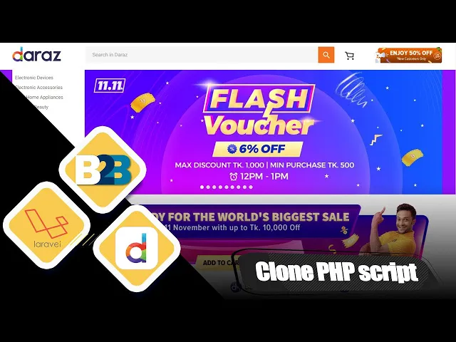 Video thumbnail for Full Complete Daraz Clone Laravel PHP Script