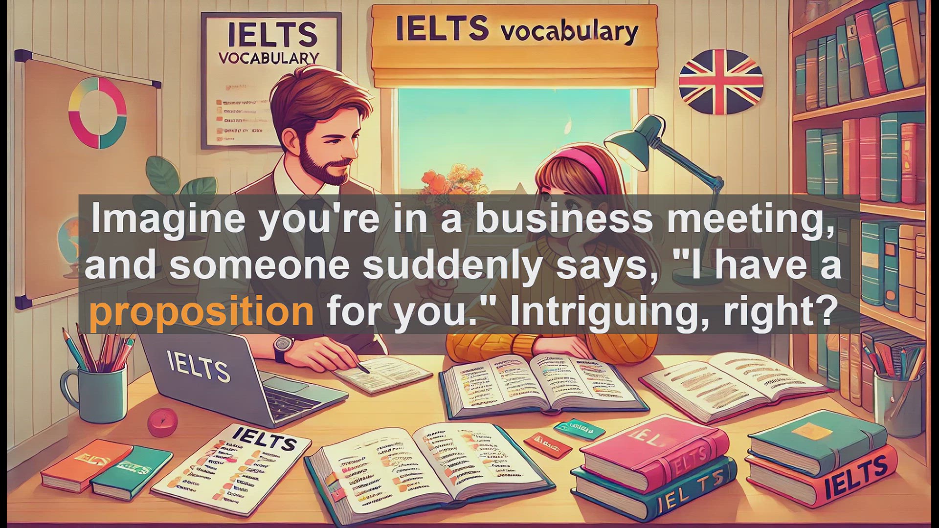 'Video thumbnail for 2500 Must Know IELTS 6.5 Vocabulary - Understanding 'Proposition': A Key Word for IELTS Success'