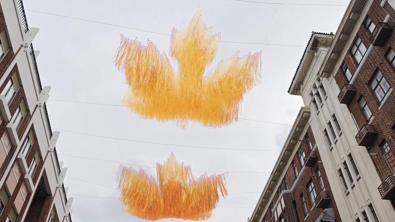 Video thumbnail for China: Maple Leaf Installation.