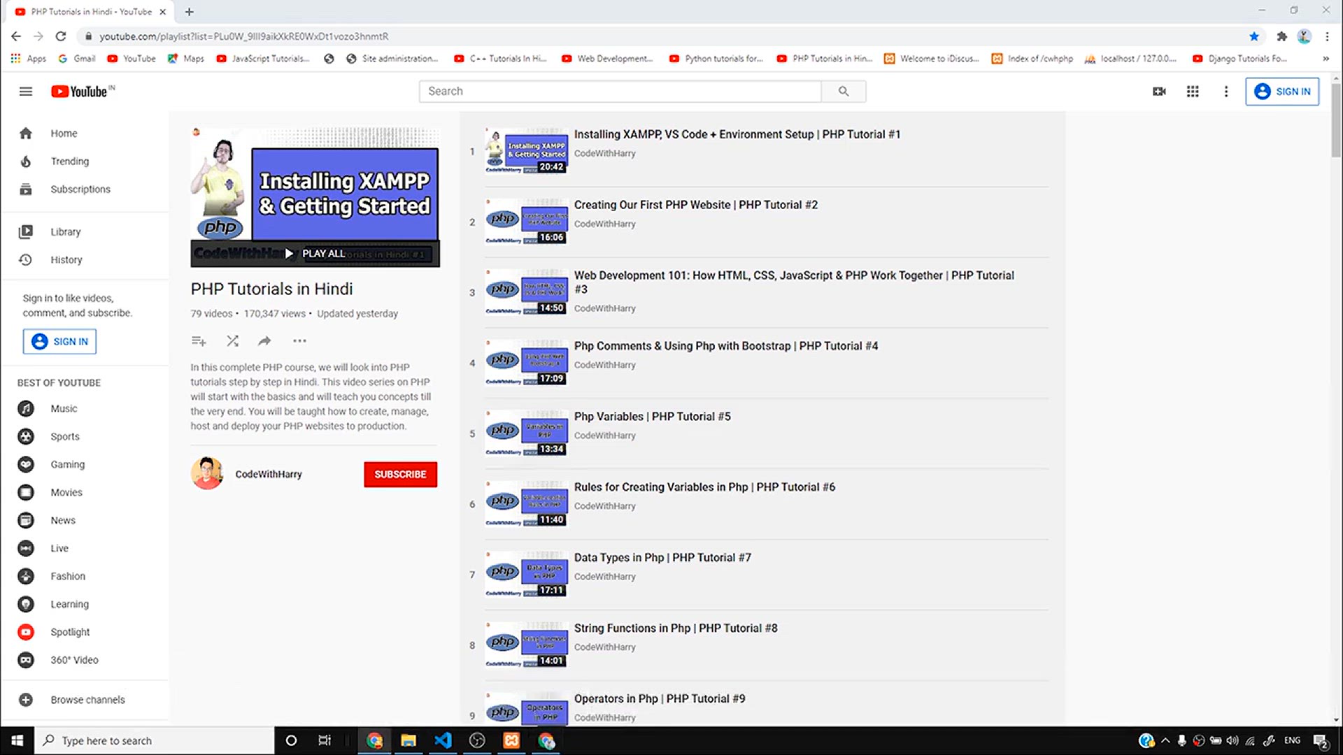 'Video thumbnail for Access Modifiers in Php _ PHP Tutorial #80'