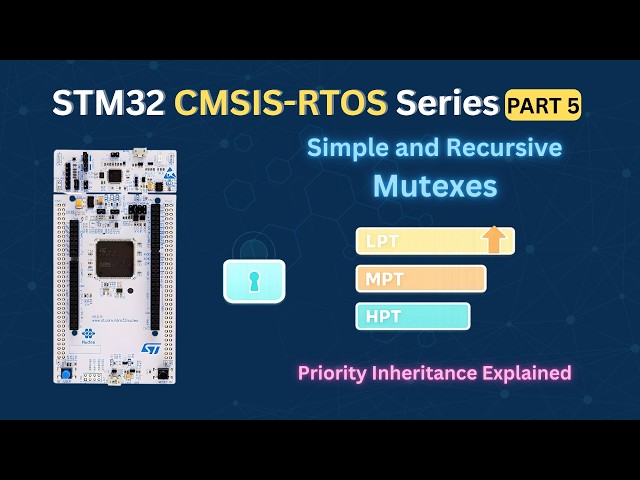 Video thumbnail for STM32 CMSIS-RTOS (Part 5): How to use Mutex to Fix Priority Inversion with Priority Inheritance