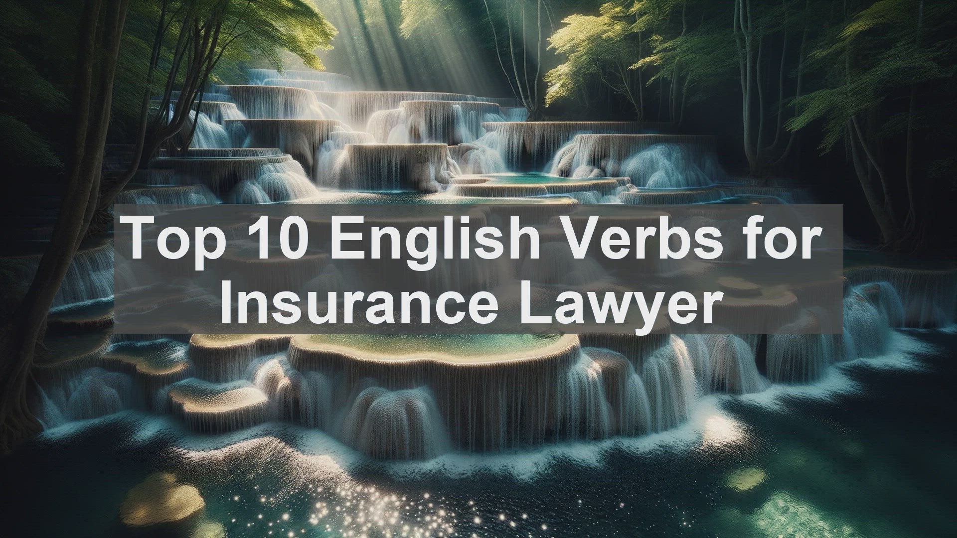 'Video thumbnail for Top 10 English Verbs for Insurance Lawyer'