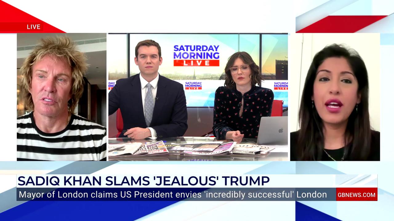 Video thumbnail for WATCH: Fiery debate consumes GB News guests over Sadiq Khan calling Donald Trump 'jealous'