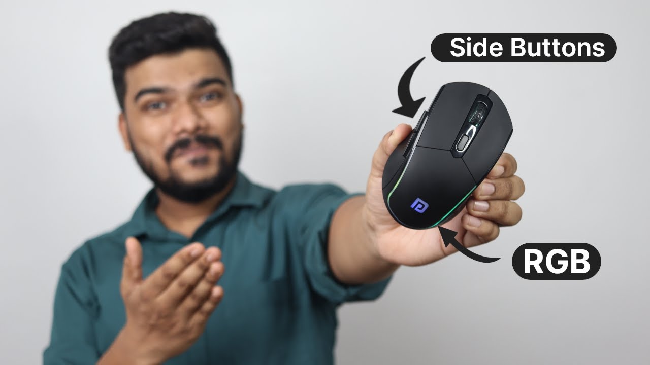 'Video thumbnail for Wireless Mouse With Side Buttons & RGB | Portronics Toad One Review'