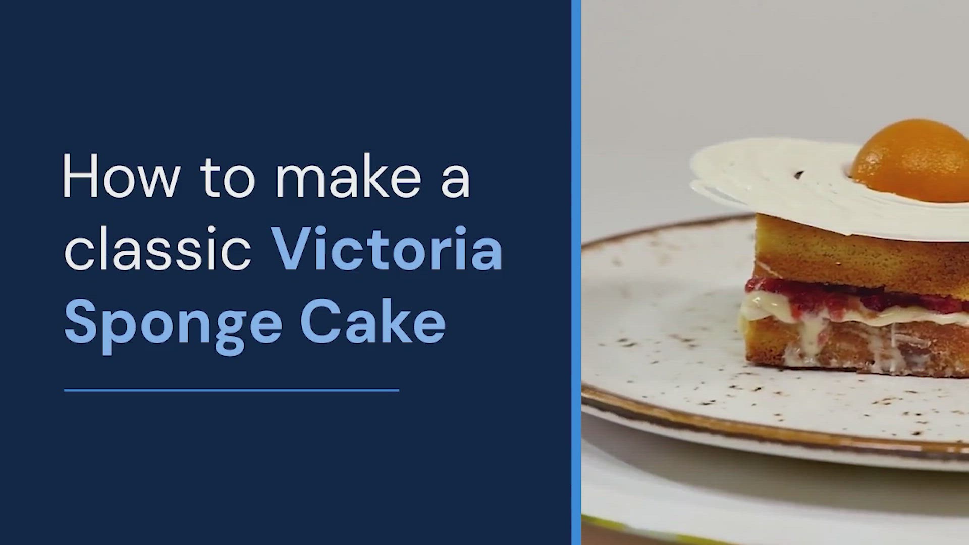 Video thumbnail for Whisking up a classic- the perfect Victoria Sponge to sweeten any day!