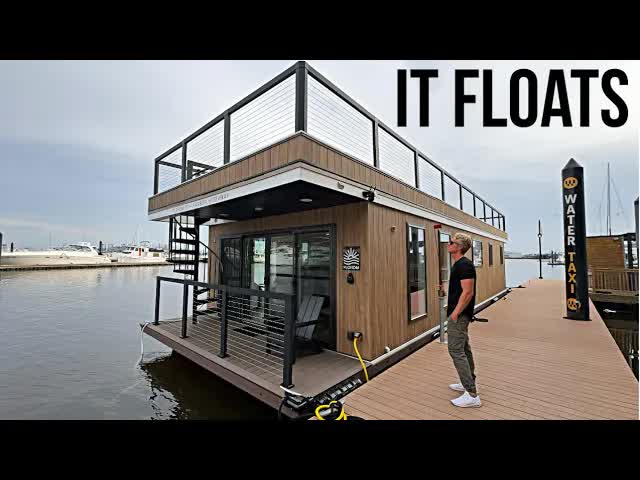 Video thumbnail for Baltimore Waterfront Floating Home Tour: Two Bedroom, Two Bathroom Harbor Escape