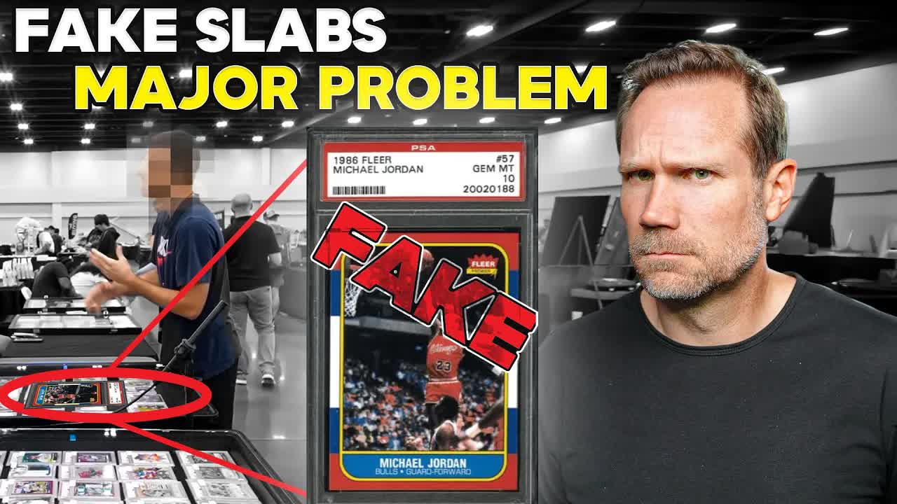 Video thumbnail for Sports Card Investor: $28,000 lost! the dangers of fake psa slabs, card scams, and investing tips