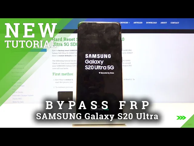 Video thumbnail for How to Unlock FRP in SAMSUNG Galaxy S20 Ultra - Bypass Google Verification / Skip FRP Android 10