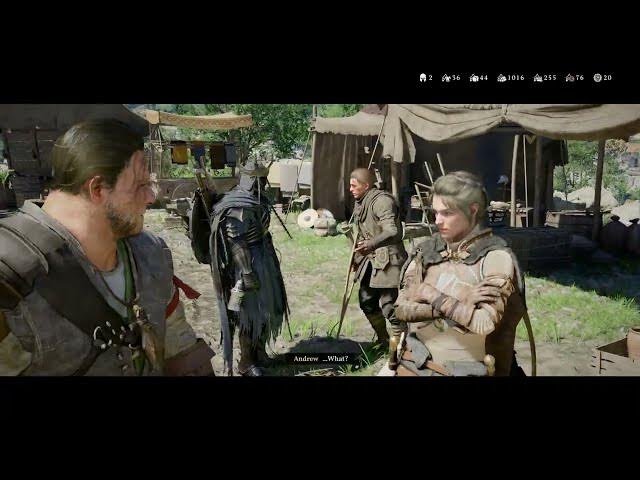 Video thumbnail for Crimson Desert - Chapter 4 The Nag and The Stubborn Ore: Greymane Camp: Talk with Naira Cutscene