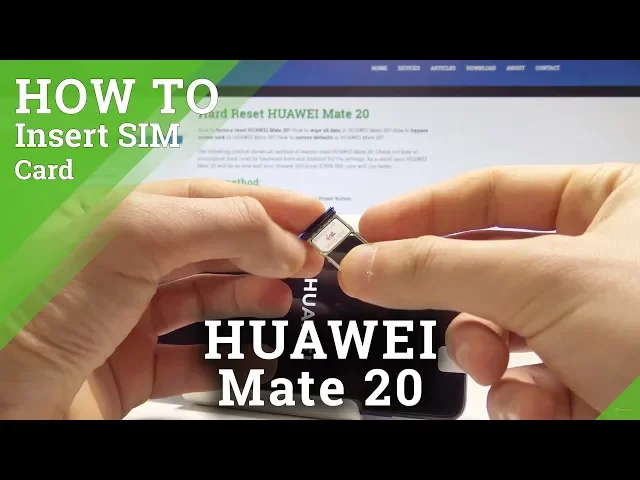 Video thumbnail for How to Insert Nano SIM in HUAWEI Mate 20 - Install SIM Card