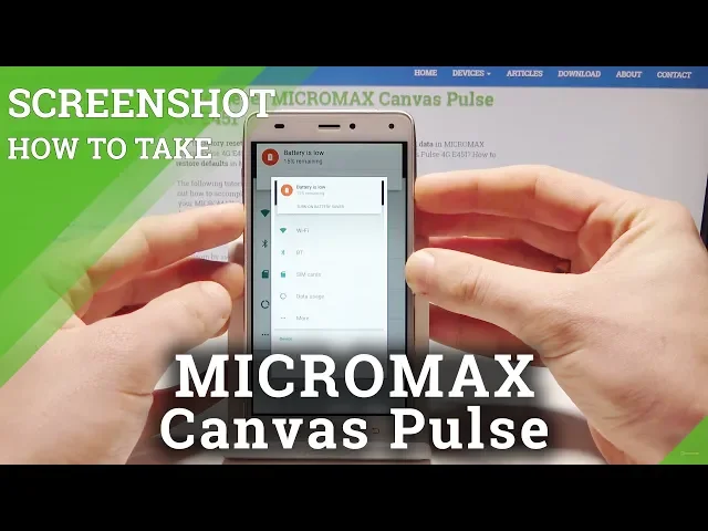 Video thumbnail for How to Capture Screen of MICROMAX Canvas Pulse 4G - Take Screenshot