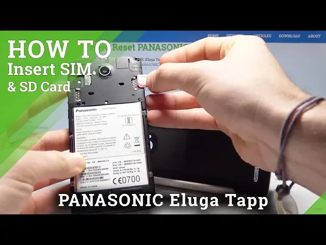 Video thumbnail for How to Insert Micro SIM to PANASONIC Eluga Tapp - Input Micro SD Card