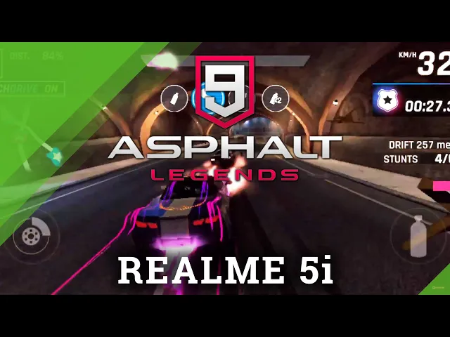 Video thumbnail for Realme 5i Asphalt 9 Test (Screen Record) - Game Race Performance & FPS Checkup