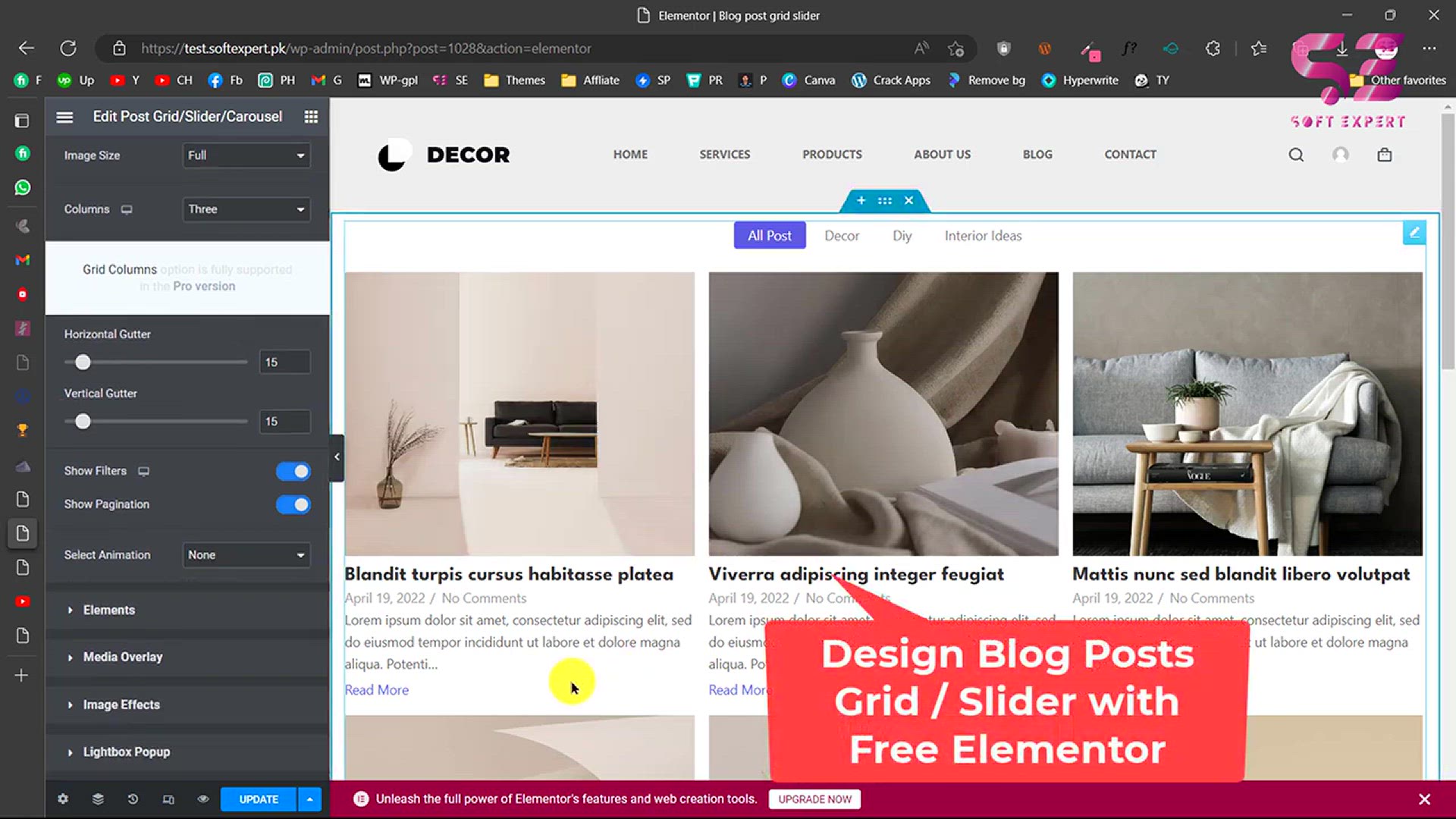 'Video thumbnail for Blog Post Grid or Slider with FREE Elementor'