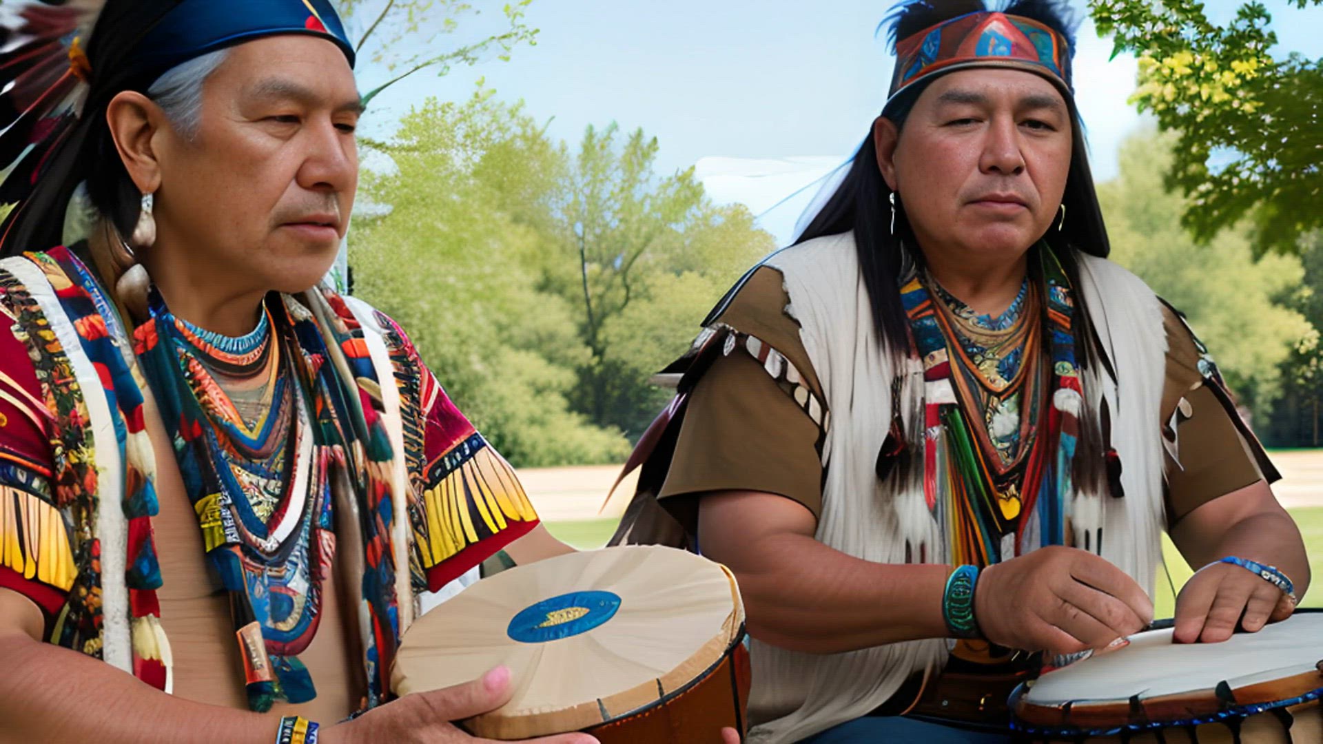 Video thumbnail for Native American Pow Wow Drumming