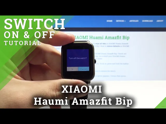 Video thumbnail for How to Turn On XIAOMI Haumi Amazfit Bip - Switch On /Off  XIAOMI Watch