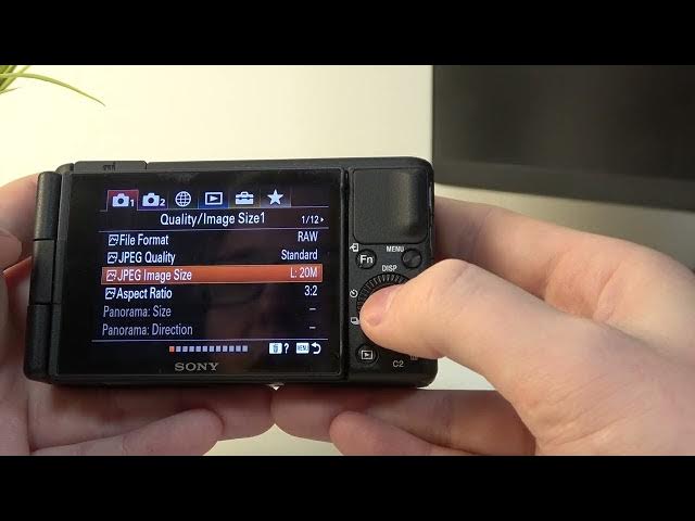 Video thumbnail for Sony ZV 01 - How To Change JPEG Image Quality