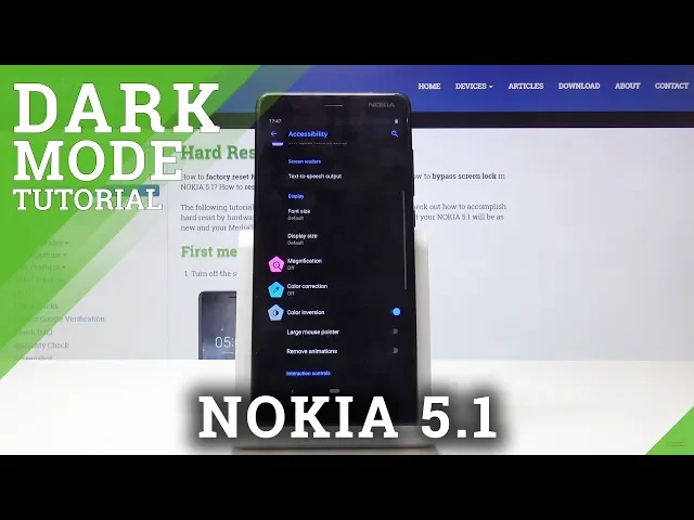 Video thumbnail for How to Activate Color Inversion in NOKIA 5.1 - Enable Dark Theme