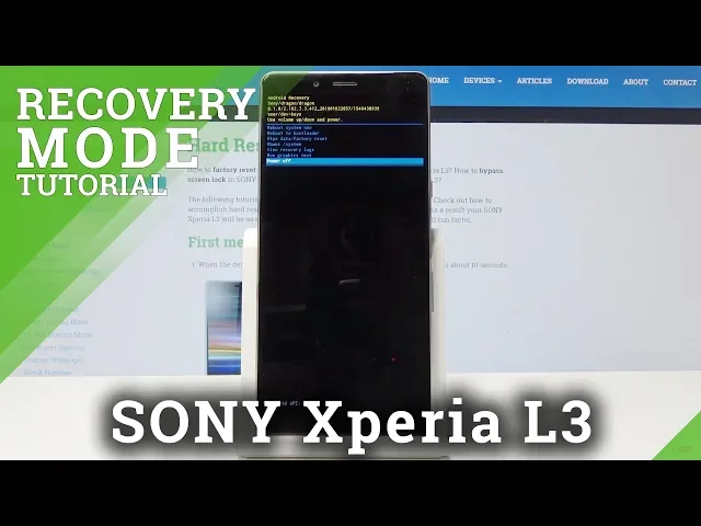 Video thumbnail for Recovery Mode Sony Xperia L3 - How to Enter SONY Recovery Mode