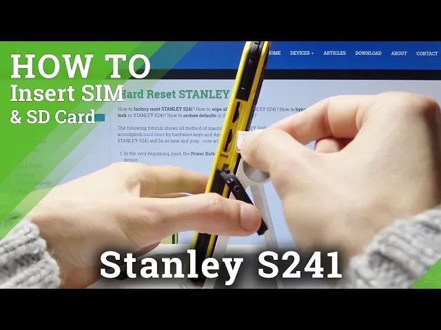 Video thumbnail for How to Install Micro SIM in Stanley S241 - Insert SD Card