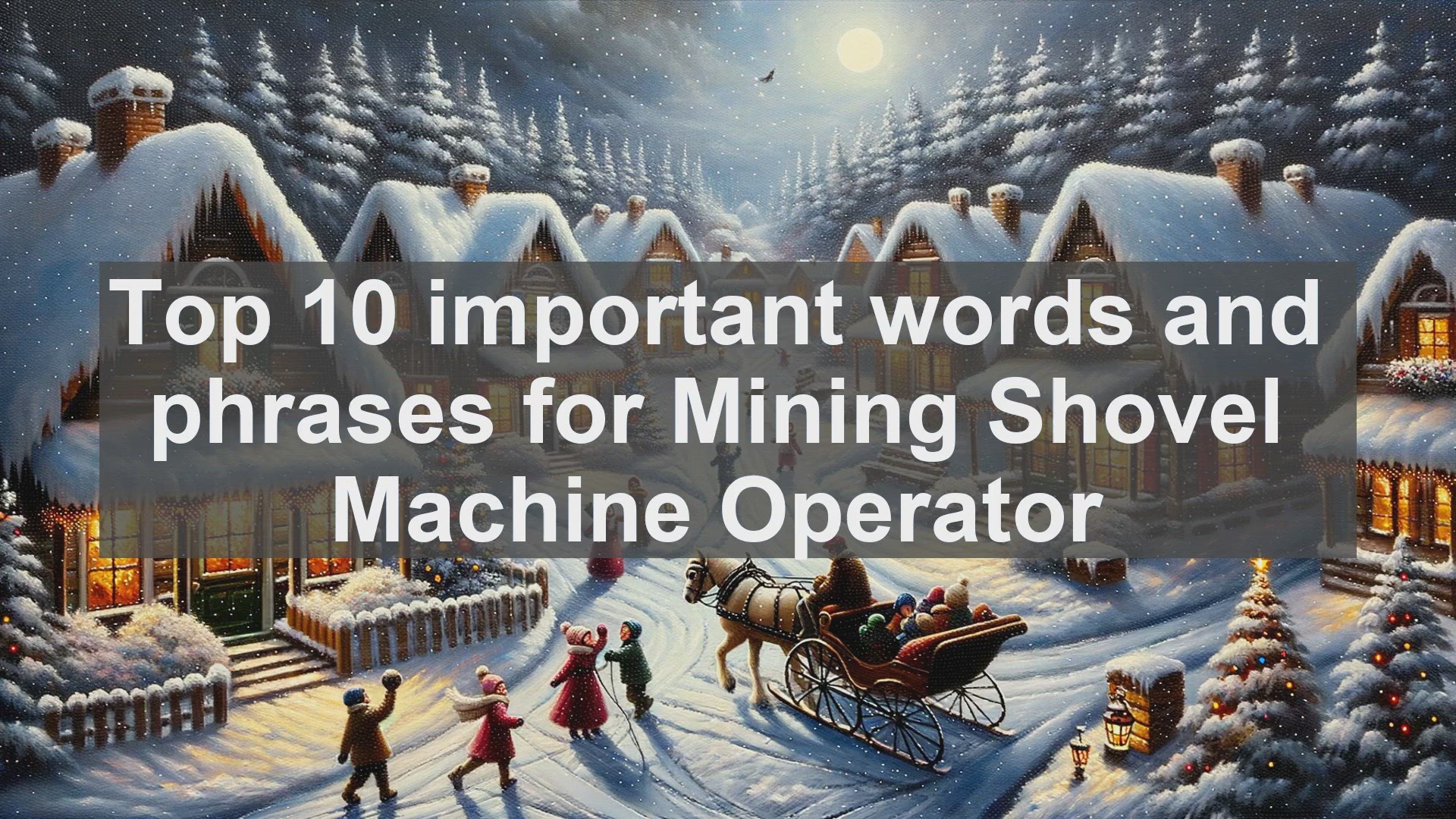 'Video thumbnail for Top 10 important words and phrases for Mining Shovel Machine Operator'