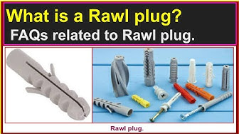 'Video thumbnail for What is a Rawl plug?- FAQs related to Rawl plug.'