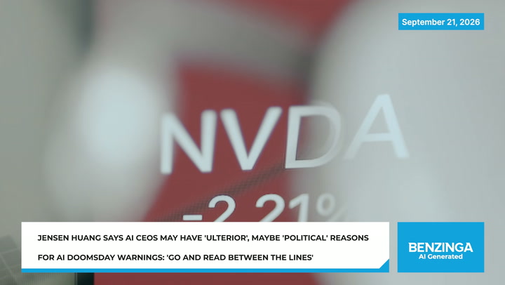Video thumbnail for Huang Slams AI Oversight Calls