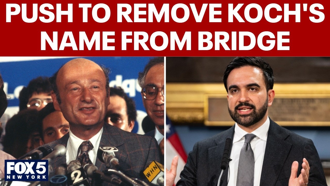 Video thumbnail for Mamdani aims to remove former Mayor Koch's name from bridge