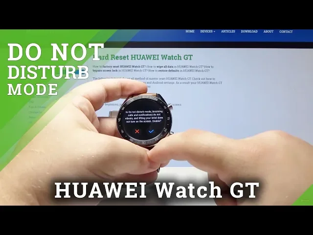 Video thumbnail for How to Activate Do Not Disturb Mode in HUAWEI Watch GT - Silent Mode