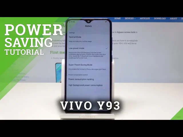 Video thumbnail for How to Activate Power Saving Mode in VIVO Y93 - Battery Saver Mode