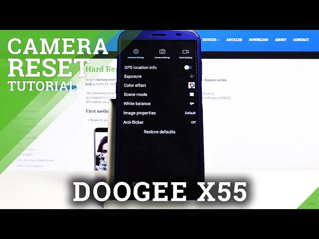 Video thumbnail for How to Change Camera Settings in DOOGEE X55 - Open Camera Configuration