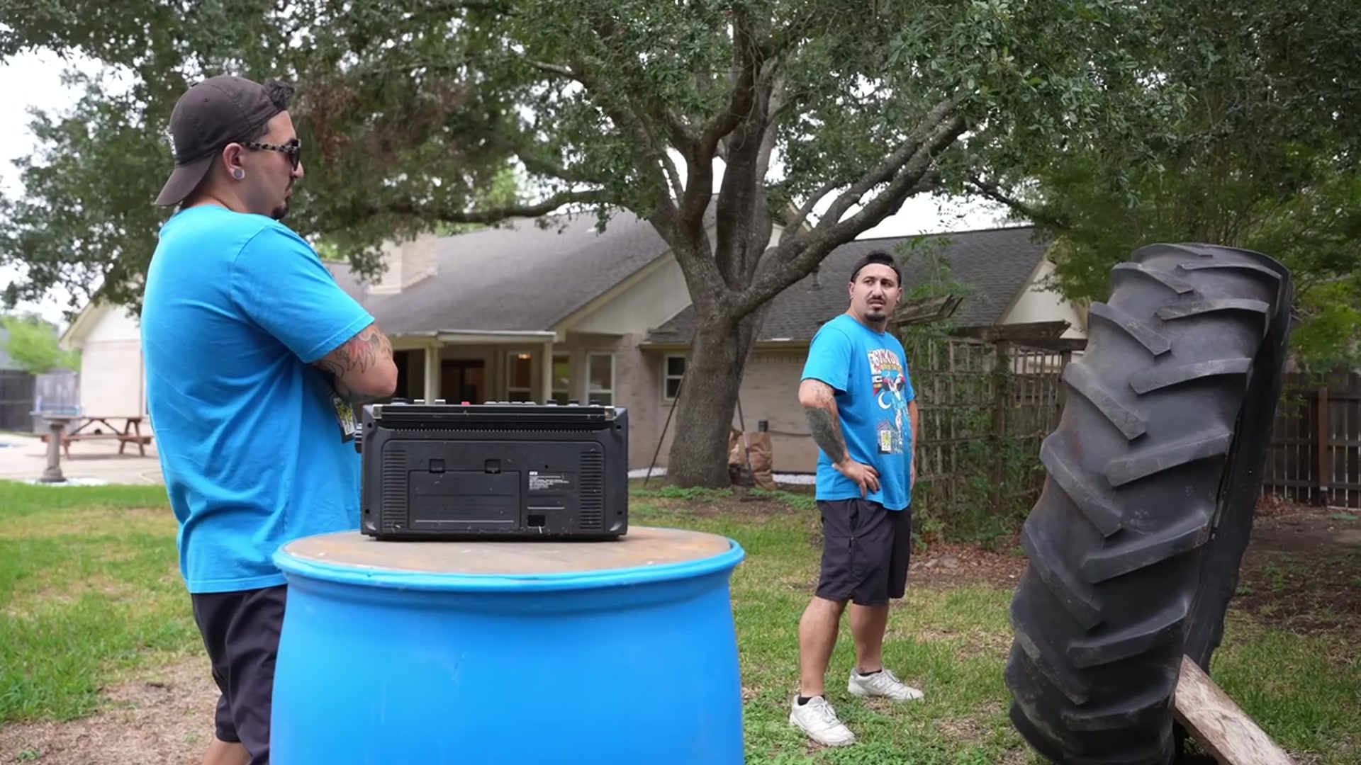 'Video thumbnail for jake carlini: building a crazy motorized monowheel skateboard from a tractor tire!'