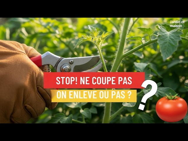 Video thumbnail for Faut-il tailler les tomates ? L’erreur qui ruine vos récoltes 🍅 #potager #tomates #jardin