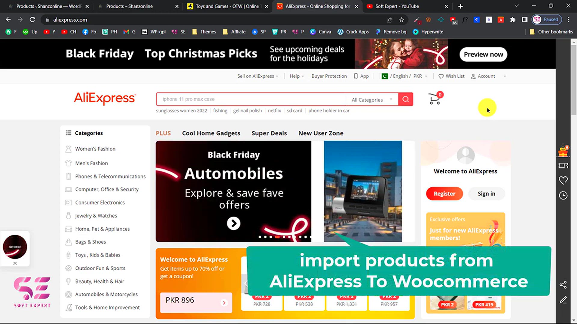 'Video thumbnail for Import Products from AliExpress to Woocommerce for FREE'