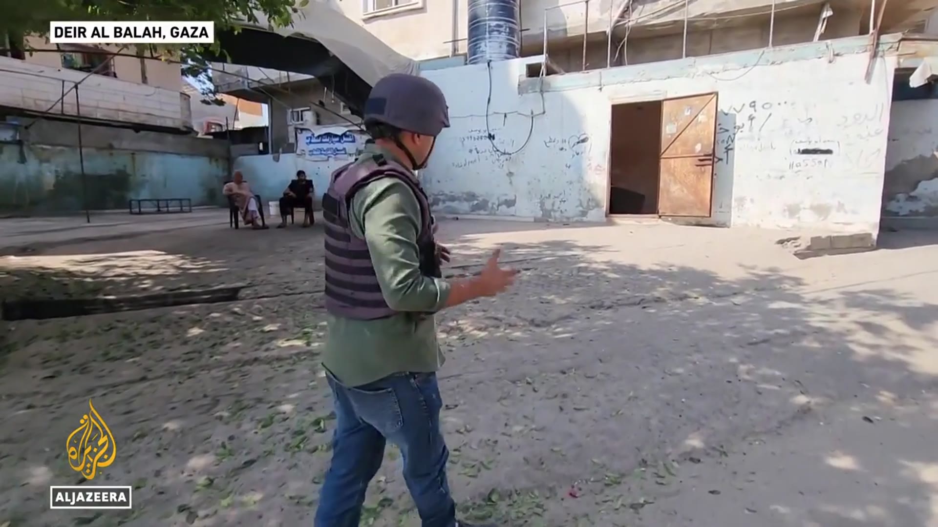 'Video thumbnail for Israeli drone strike hits civilians near volunteer-run charity in central Gaza'