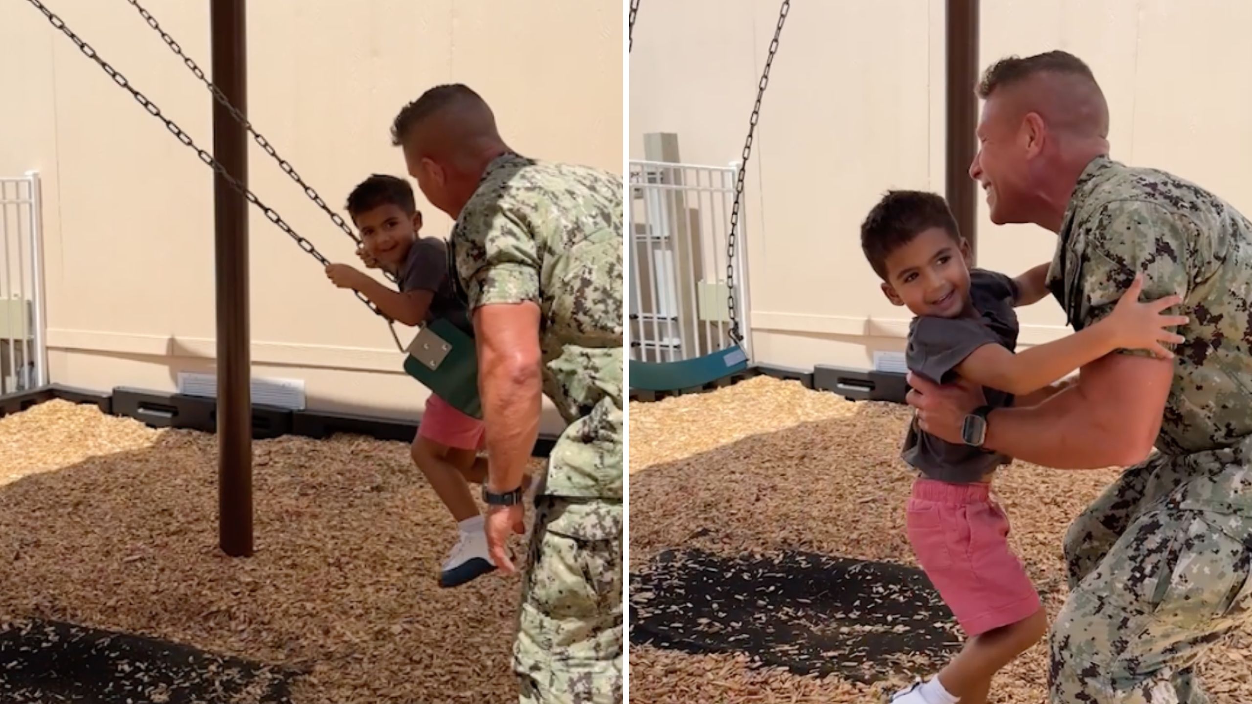 Video thumbnail for Sailor Dad Returns Home From Final Deployment Of 30-Year Career To Surprise Kids