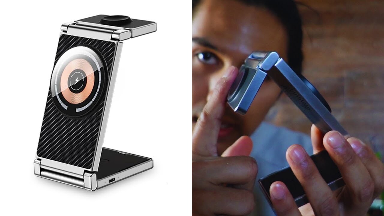 Video thumbnail for Foldable 3 in 1 Fast Magnetic Wireless Charging Stand Dock Review