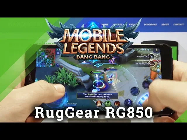 Video thumbnail for Mobile Legends Test on RugGear RG850 – Checkup Performance