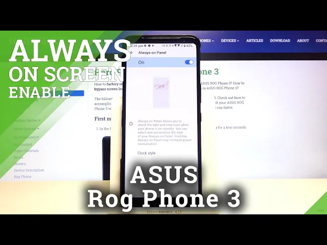 Video thumbnail for How to Activate Always on Display in ASUS ROG Phone 3?