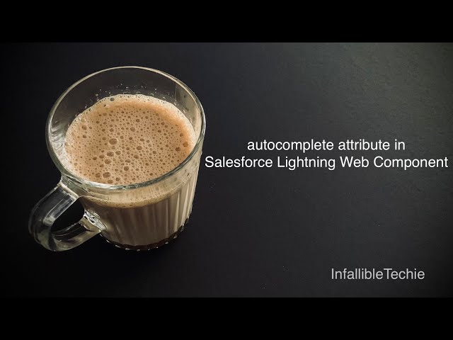 'Video thumbnail for autocomplete attribute in Salesforce Lightning Web Component'