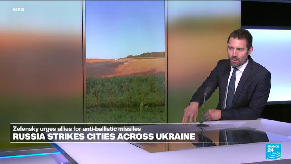 Video thumbnail for Poland says giant crater left by explosion after Russia attacks on Ukraine