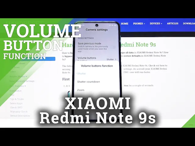 Video thumbnail for How to Activate Volume Button in Camera in XIAOMI Redmi Note 9s – Add Volume Button Function