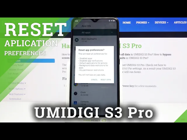 Video thumbnail for How to Reset App Preferences in UMIDIGI S3 Pro – Reset Options