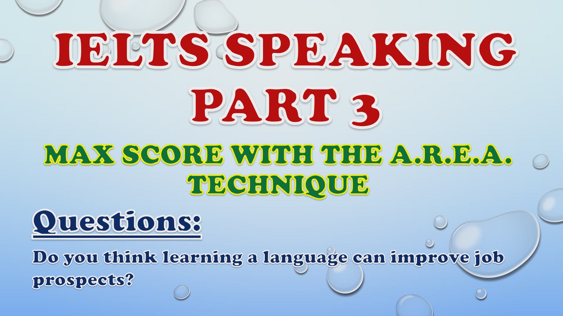 'Video thumbnail for Do you think learning a language can improve job prospects? - IELTS Speaking Part 3'