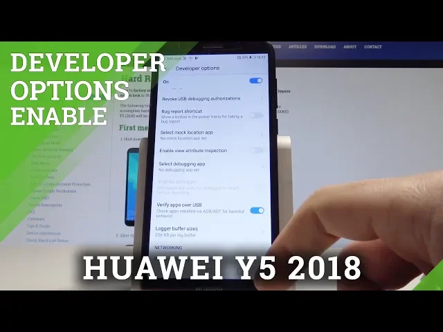 Video thumbnail for How to Activate Developer Options in HUAWEI Y5 (2018) - OEM Unlock