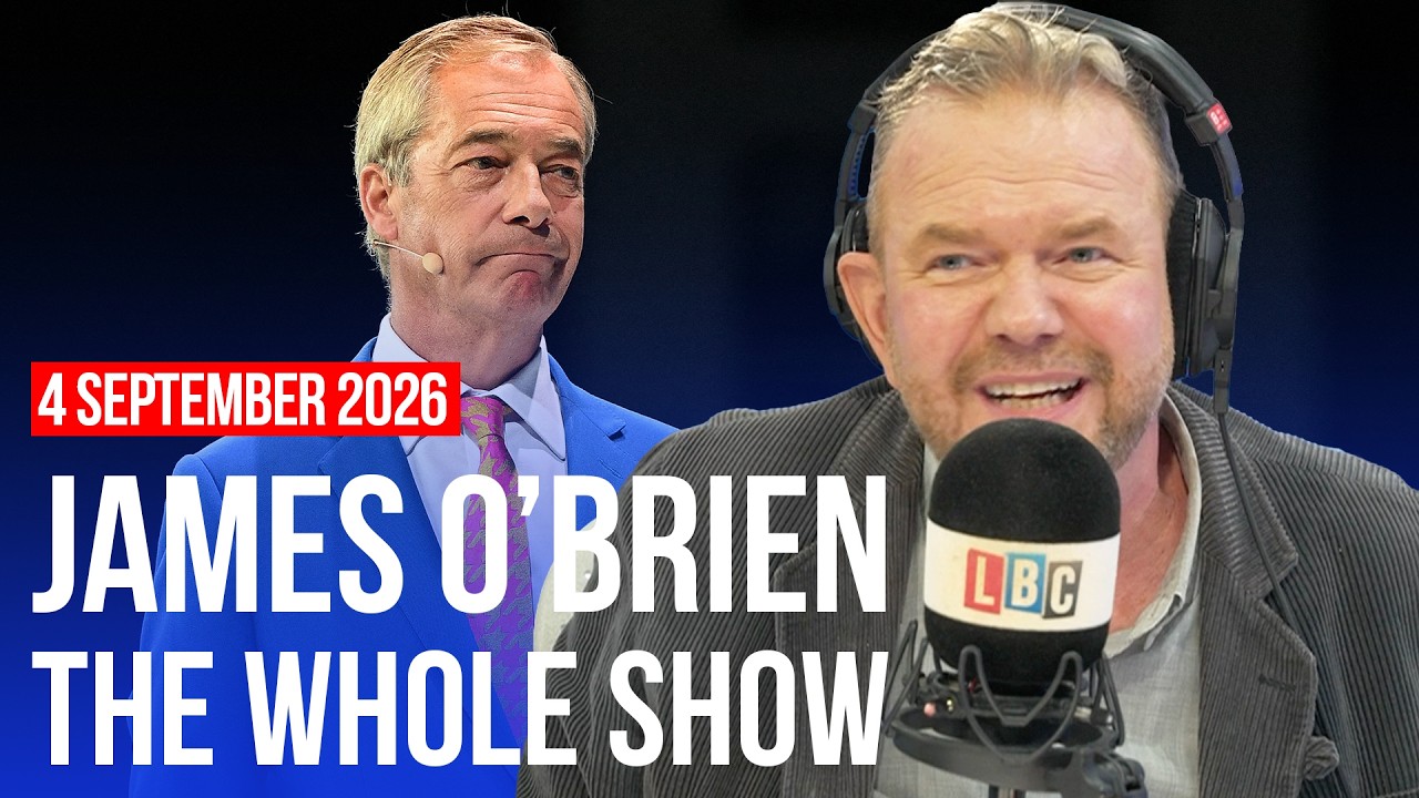 Video thumbnail for 'If you want Farage as PM, you're either a mug or a billionaire' | James O'Brien - The Whole Show