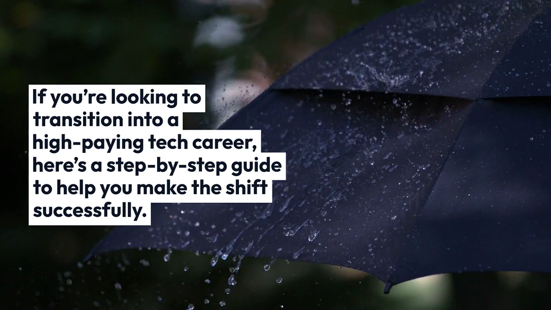 Video thumbnail for "How to Transition to a High-Paying Career in Tech: A Step-by-Step Guide for 2025"