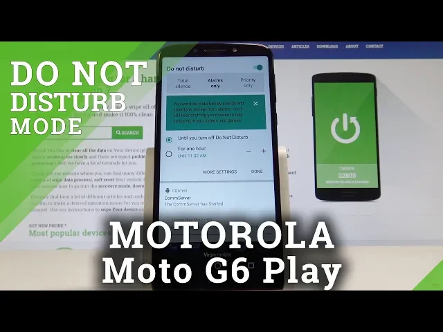 Video thumbnail for How to Enable Do Not Disturb on MOTOROLA Moto G6 Play - Set Up Do Not Disturb