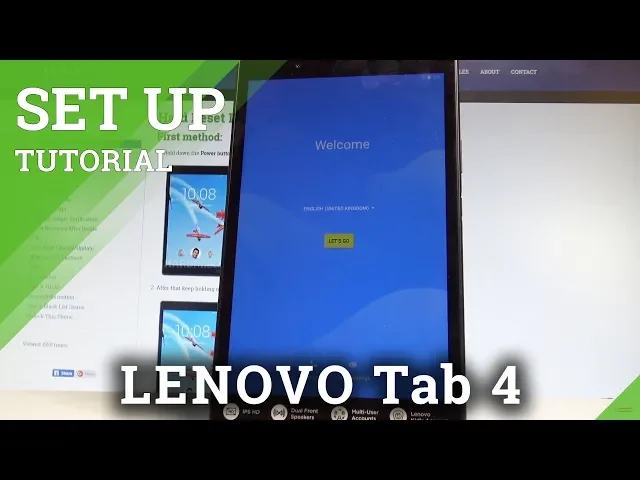 Video thumbnail for How to Set Up LENOVO Tab 4 LTE - Tablet Activation & Configuration |HardReset.Info